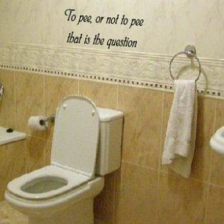 muur sticker wa-241-To-pee-or-not-to-pee-that is the question