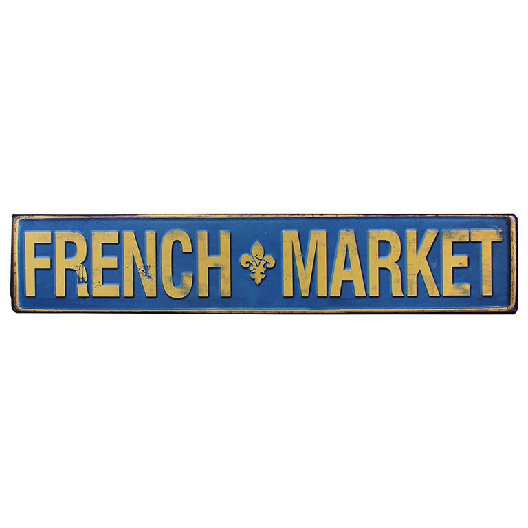 Tekstbord: French Market